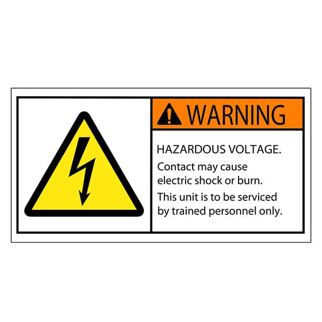 SAFLBL-2X4-032-25/PK 3M (TC)                                                                    SAFETY LABEL - WARNING - HAZARDO