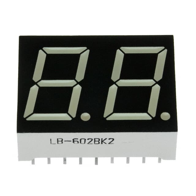 LB-602MK2 Rohm Semiconductor                                                                    DISPLAY 7SEG 14.3MM 2DGT GRN CC