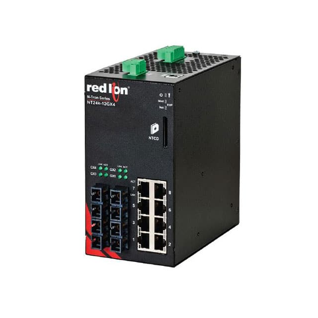 NT24K-12GXE4-SC-40 Red Lion Controls                                                                    SWITCH ETHERNET 12PORT