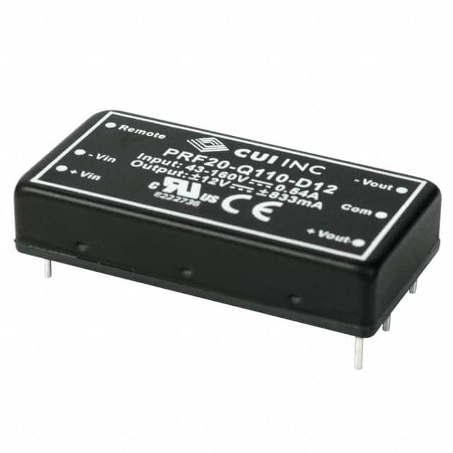 PRF20-Q110-D12 CUI Inc.                                                                    DC/DC CONVERTER +/-12V 20W