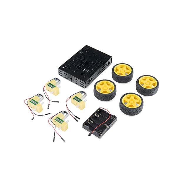 ROB-12089 SparkFun Electronics                                                                    MULTICHASSIS 4WD KIT BASIC