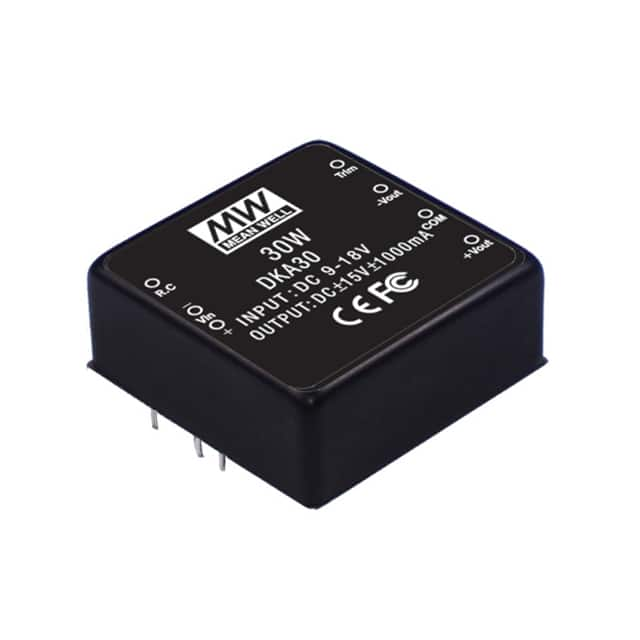 DKA30A-15 Mean Well USA Inc.                                                                    DC DC CONVERTER +/-15V 30W