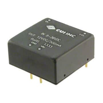 PQD6-Q48-D12-D CUI Inc.                                                                    DC/DC CONVERTER +/-12V 250MA 6W