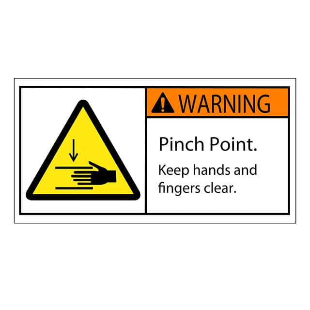 SAFLBL-2X4-041-25/PK 3M (TC)                                                                    SAFETY LABEL - WARNING - PINCH P