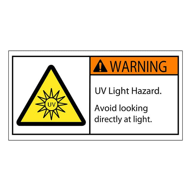 SAFLBL-2X4-043-25/PK 3M (TC)                                                                    SAFETY LABEL - WARNING - UV LIGH