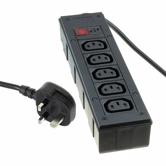 PXD303/050/01/1 Bulgin                                                                    POWER STRIP 10A 2M CORD 5OUTLETS