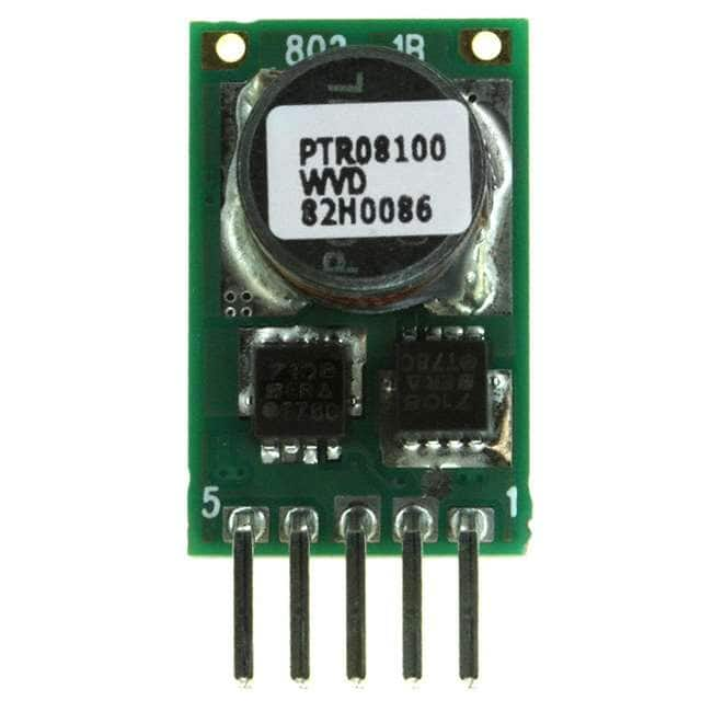 PTR08100WVD Texas Instruments                                                                    REG SW 10A 14VIN ADJ-O VERT 5SIP