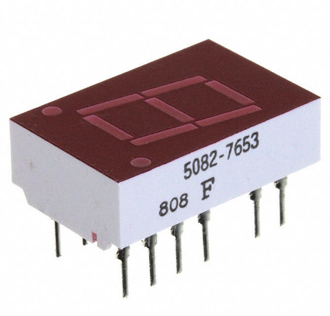 5082-7653 Broadcom Limited                                                                    LED 7-SEG 10.9MM CC HE RED RHD