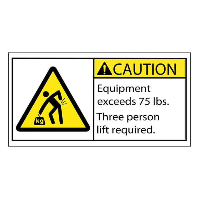 SAFLBL-2X4-049-25/PK 3M (TC)                                                                    SAFETY LABEL - CAUTION - EQUIPME