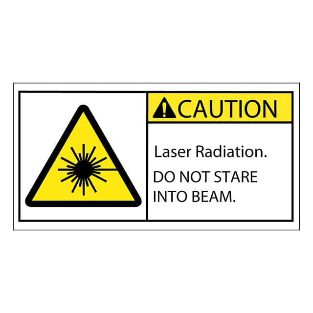 SAFLBL-2X4-051-25/PK 3M (TC)                                                                    SAFETY LABEL - CAUTION - LASER R