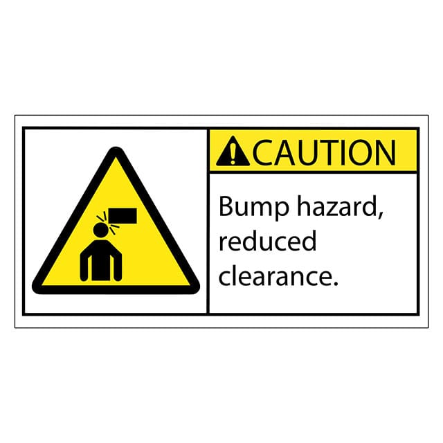 SAFLBL-2X4-053-25/PK 3M (TC)                                                                    SAFETY LABEL - CAUTION - BUMP HA