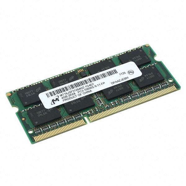 MT16JSF51264HZ-1G4D1 Micron Technology Inc.                                                                    MODULE DDR3 SDRAM 4GB 204SODIMM