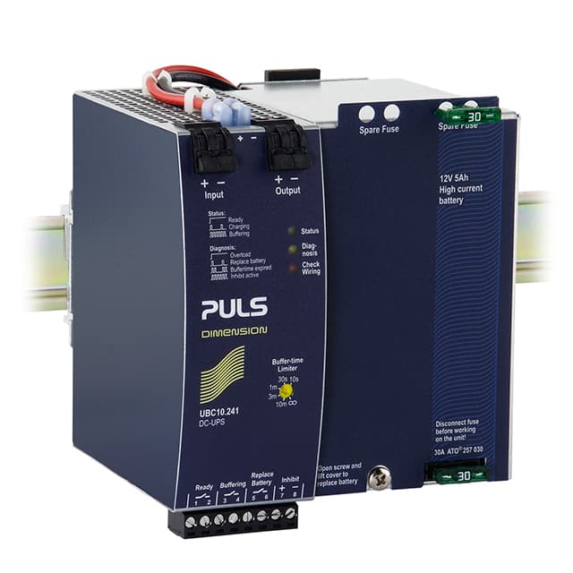 UBC10.241 PULS, LP                                                                    DIN RAIL UPS 24V 10A W/ 5AH BAT