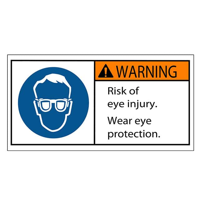 SAFLBL-2X4-028-500/PK 3M (TC)                                                                    SAFETY LABEL - RISK OF EYE INJUR