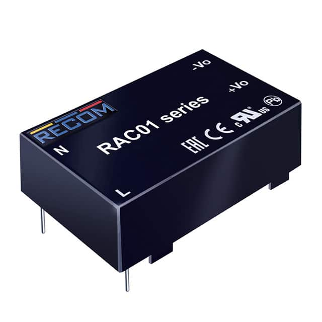 RAC01-12SC Recom Power                                                                    AC/DC CONVERTER 12V 1W