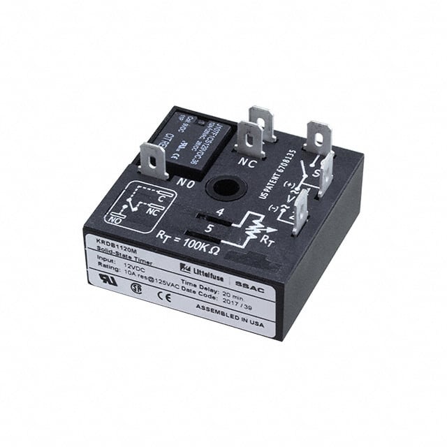 KRDB1120M Littelfuse Inc.                                                                    RELAY TIME DELAY 20MIN 10A 125V