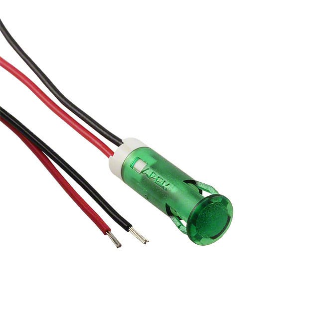 QS63XXG24 APEM Inc.                                                                    INDICATOR 6MM FIXED GRN 24V WIRE