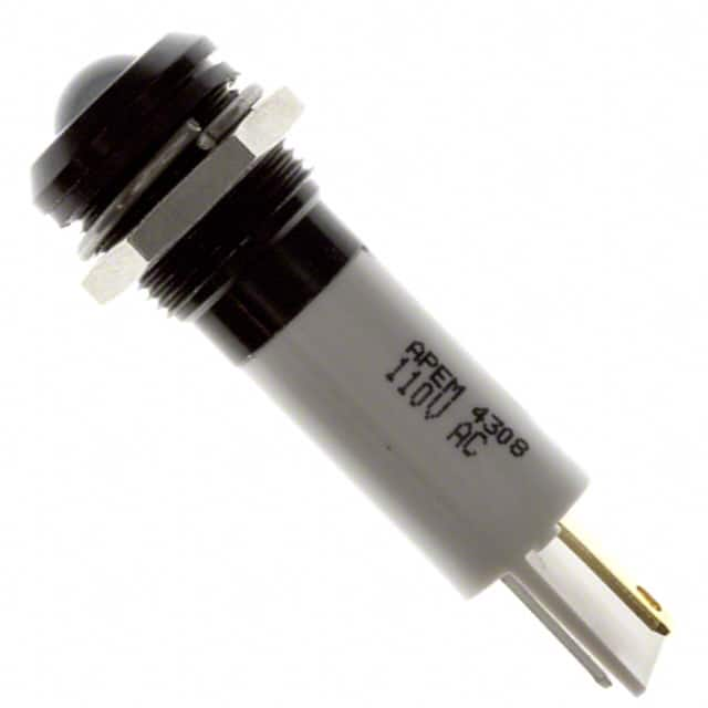 Q12P1BXXW110E APEM Inc.                                                                    INDICATOR 110V 12MM PROM WHITE