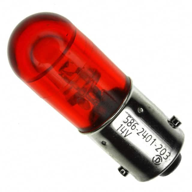 5862401203F Dialight                                                                    BASED LED T3 1/4 RED 14V NONPOL