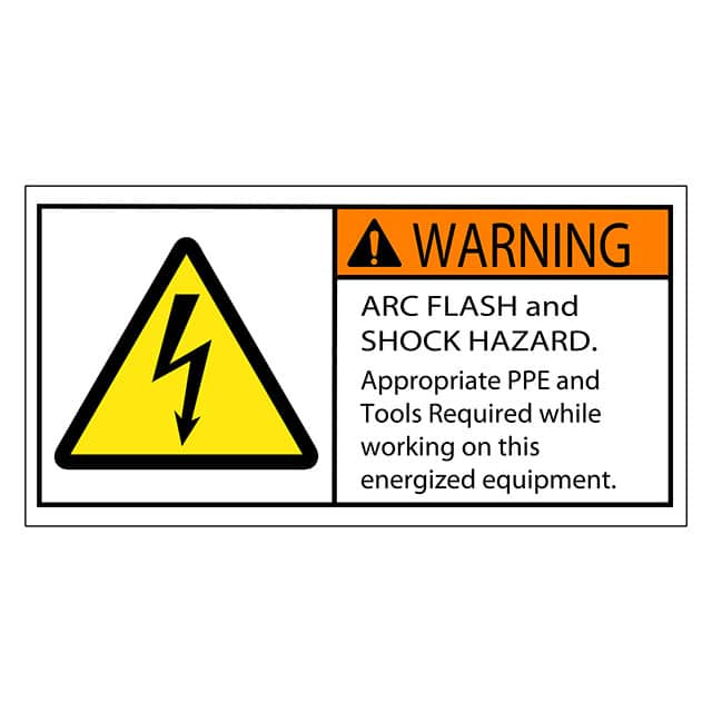 SAFLBL-2X4-035-500/PK 3M (TC)                                                                    SAFETY LABEL - WARNING - ARC FLA