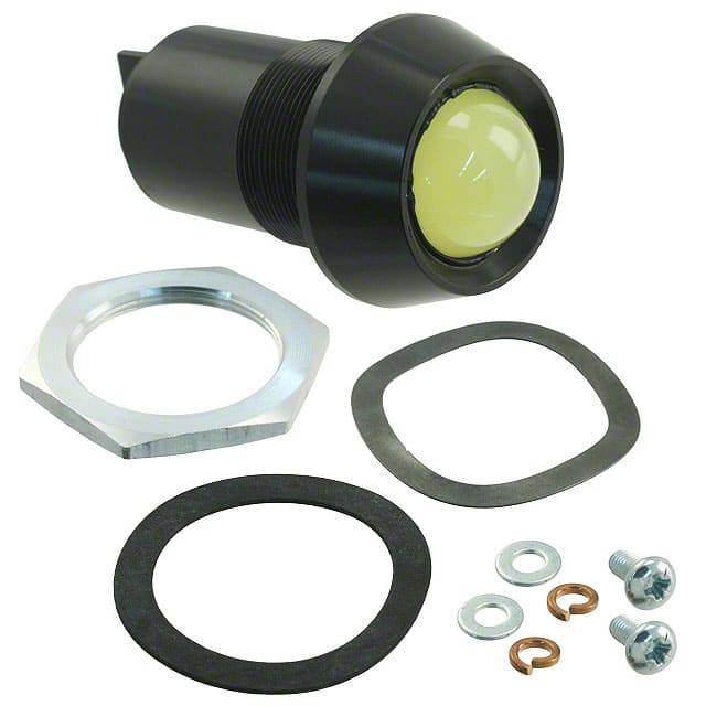 PM5-A20Y24V Bivar Inc.                                                                    PANEL MOUNT ASSEM 25.4MM YELLOW