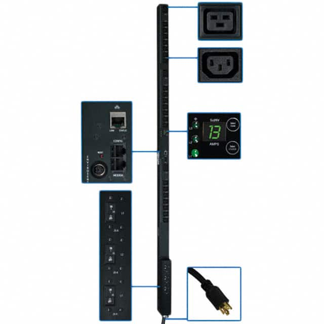 PDU3VSR3L1530 Tripp Lite                                                                    PDU 3-PHASE SWITCHED 208V 8.6KW