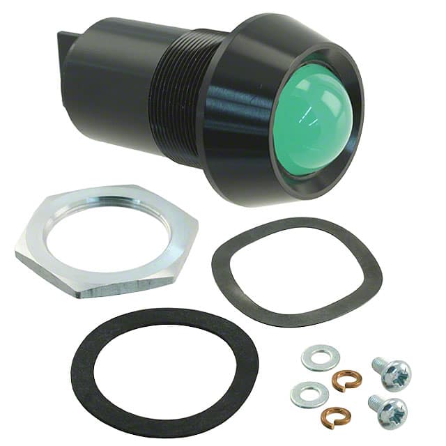 PM5-A20G24V Bivar Inc.                                                                    PANEL MOUNT ASSEM 25.4MM GREEN