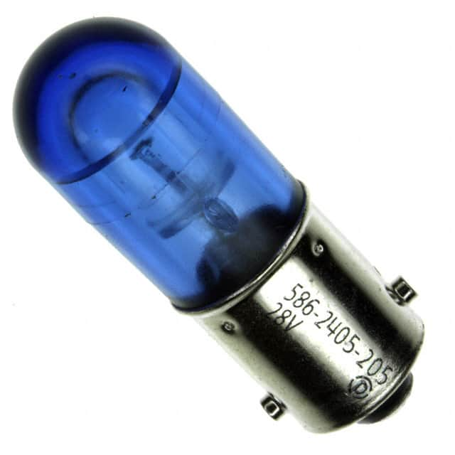 5862405205F Dialight                                                                    BASED LED T3 1/4 BLU 28V NONPOL