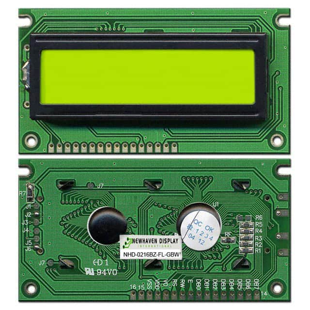 NHD-0216BZ-FL-GBW Newhaven Display Intl                                                                    LCD MOD CHAR 2X16 Y/G TRANSFL