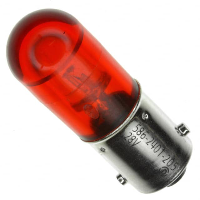 5862401205F Dialight                                                                    BASED LED T3 1/4 RED 28V NONPOL