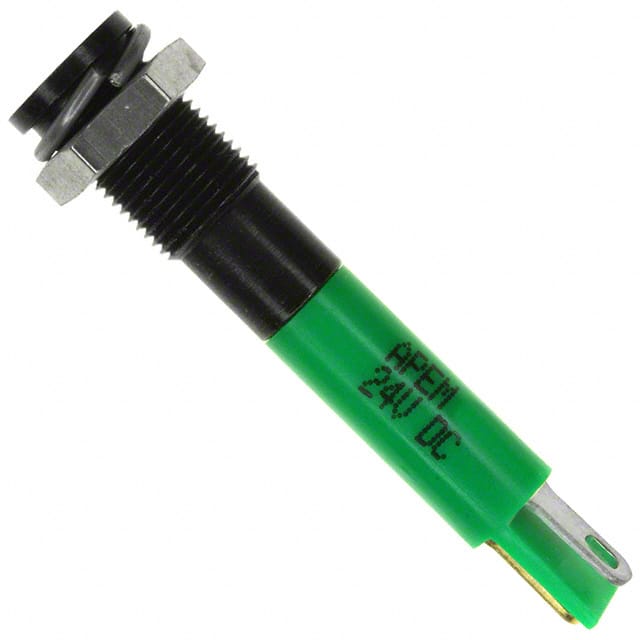 Q6F1BXXG24E APEM Inc.                                                                    INDICATOR 24V 6MM FLUSH GREEN