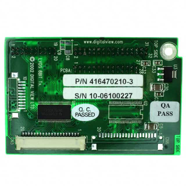 4164702-10 Digital View Inc.                                                                    BOARD ADD-ON SNGL PIXEL LVDS PNL