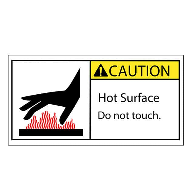 SAFLBL-2X4-044-500/PK 3M (TC)                                                                    SAFETY LABEL - CAUTION - HOT SUR