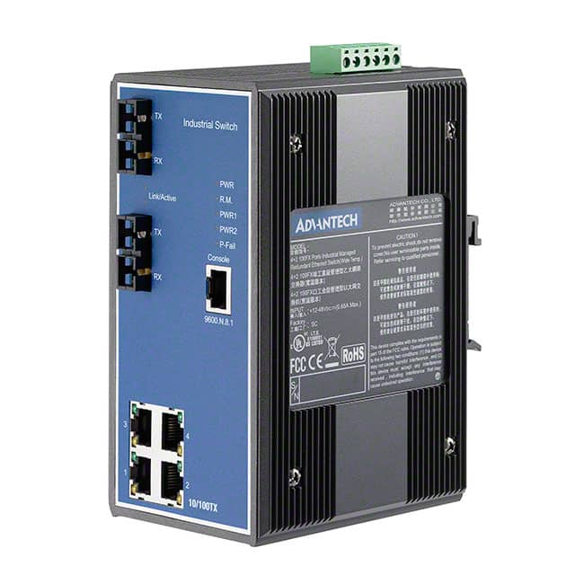 EKI-7554SI-AE B&B SmartWorx, Inc.                                                                    ETH SWITCH 4PORT 10/100M +2S.M