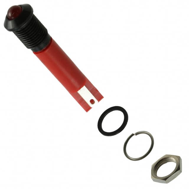 Q8P1BXXR24E APEM Inc.                                                                    INDICATOR 24V 8MM PROMINENT RED