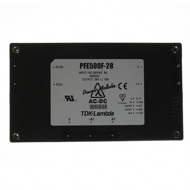 PFE500F-28 TDK-Lambda Americas Inc.                                                                    AC/DC CONVERTER 28V 18A 500W