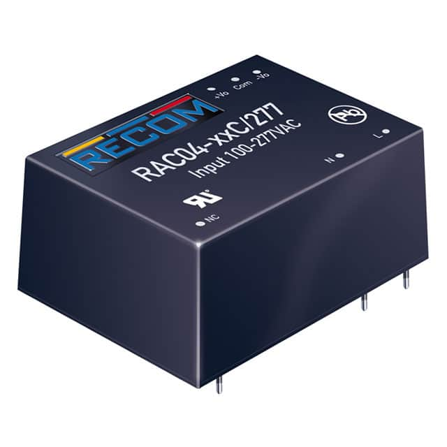 RAC04-12DC/277 Recom Power                                                                    AC/DC CONVERTER +/-12V 166MA