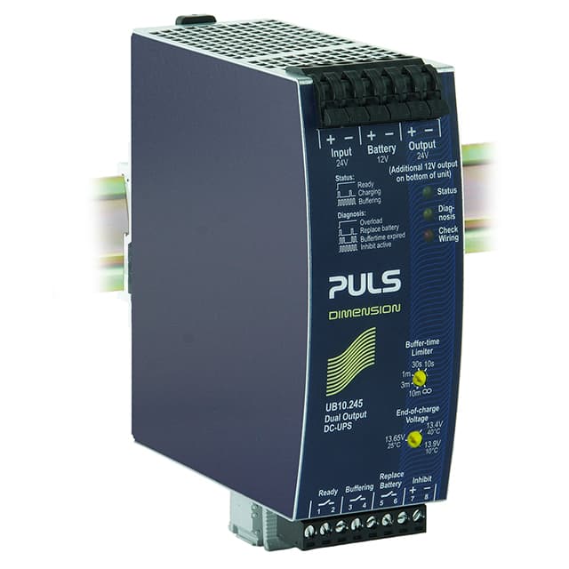 UB10.245 PULS, LP                                                                    DIN RAIL UPS CONTR 24/12V 240W