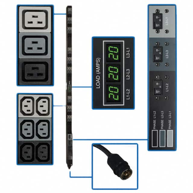 PDU3MV6H50 Tripp Lite                                                                    PDU 3-PHASE METERED 208V 12.6 KW