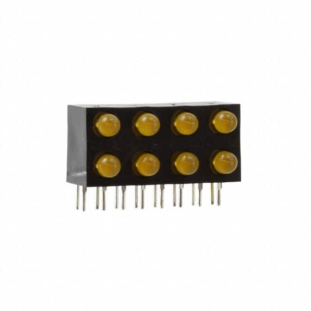 QBL7OA80D-MP8B2 QT Brightek (QTB)                                                                    LED 3MM BI-LVL 4X2 ORANGE DIFF