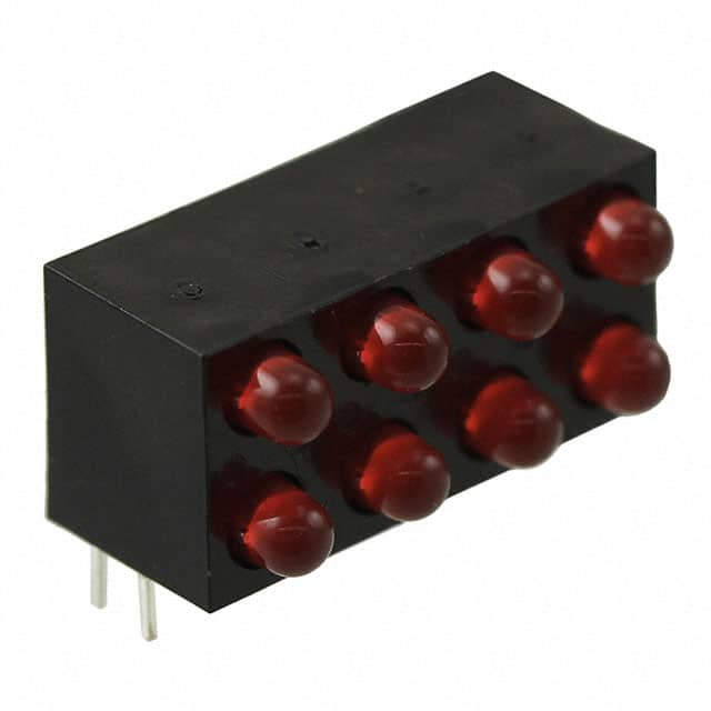 QBL7SB80D-MP8B2 QT Brightek (QTB)                                                                    LED 3MM BI-LVL 4X2 RED DIFF