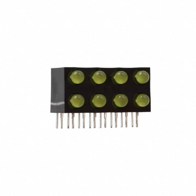 QBL7YA80D-MP8B2 QT Brightek (QTB)                                                                    LED 3MM BI-LVL 4X2 YELLOW DIFF