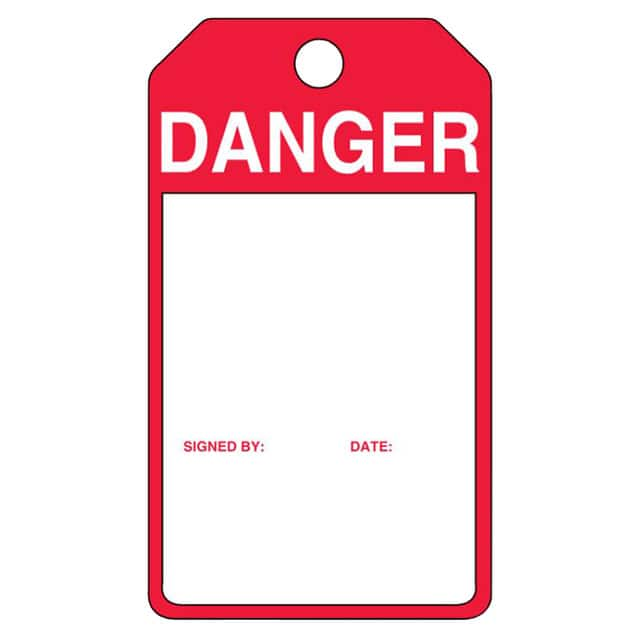 PVT-1162-Q Panduit Corp                                                                    SFTYTAG,DANGER (BLANK), THK PLS