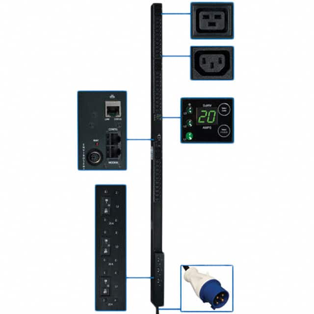 PDU3VN3G60 Tripp Lite                                                                    PDU 3-PHASE MONITORD 208V 12.6KW