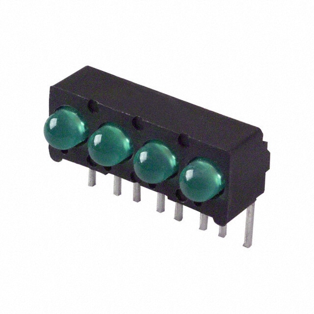 5360F5 Visual Communications Company - VCC                                                                    LED GREEN T-1 QUAD RT ANG PCB