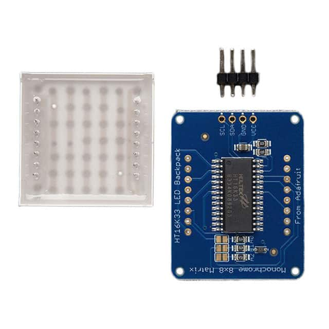 1052 Adafruit Industries LLC                                                                    1.2 8X8 BLUE LED MATRIX W/I2C BA