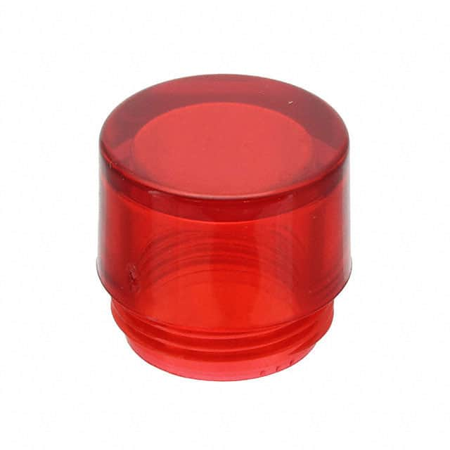 25P-606R Visual Communications Company - VCC                                                                    LENS RED TRANPARENT CYLINDER