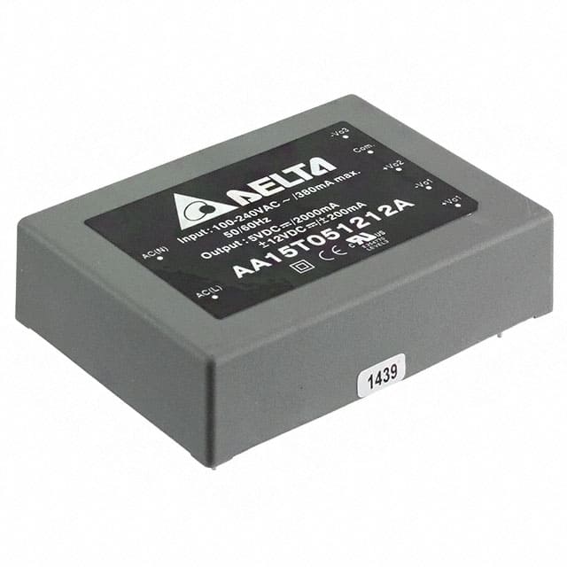 AA15T051212A Delta Electronics                                                                    AC/DC CONVERTER 5V +/-12V 15W