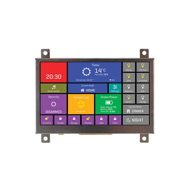 MIKROE-2278 MikroElektronika                                                                    MIKROMEDIA HMI 4.3