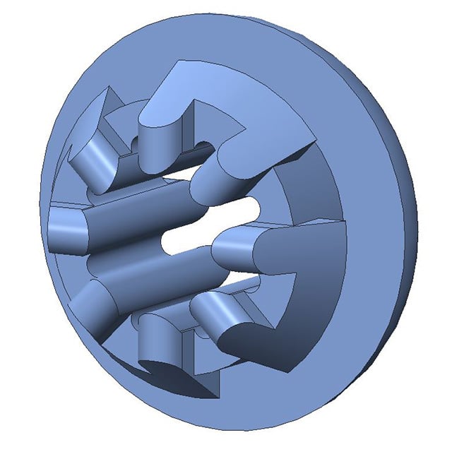 P-411-C8002 Aearo Technologies, LLC                                                                    SCREW GROMMET THRMPL BLUE